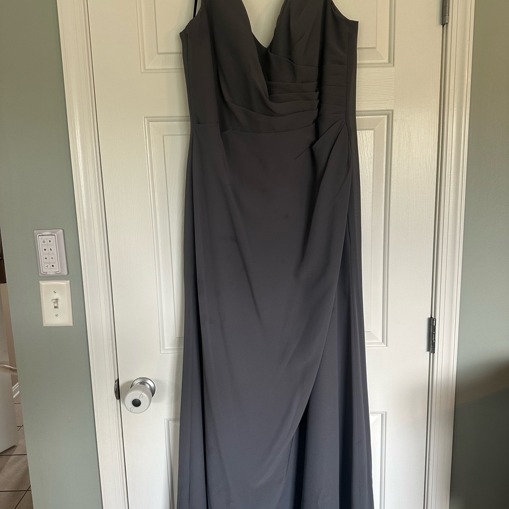 Elegant Gray Evening Gown (worn for mother of the bride dress)